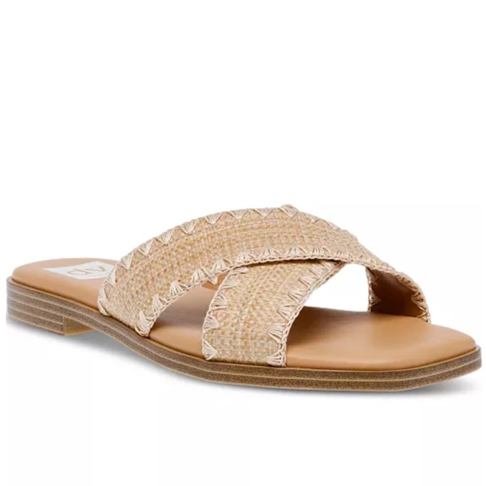 Dolce Vita Miguel raffia crisscross sandals - Picture 1 of 8